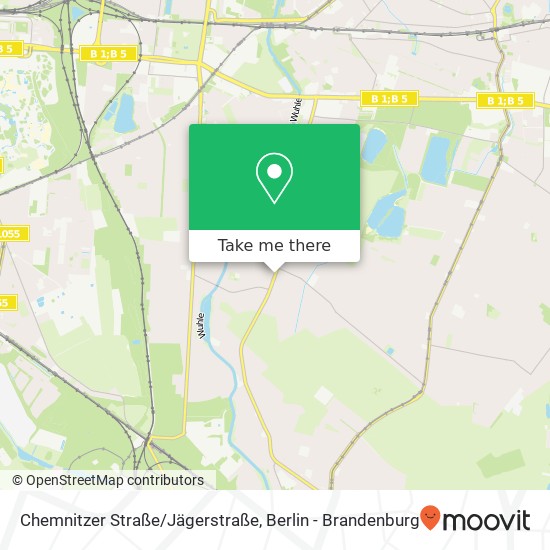 Карта Chemnitzer Straße/Jägerstraße