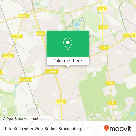 Kita Künheimer Weg map