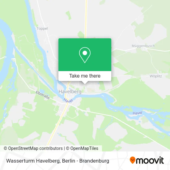 Карта Wasserturm Havelberg