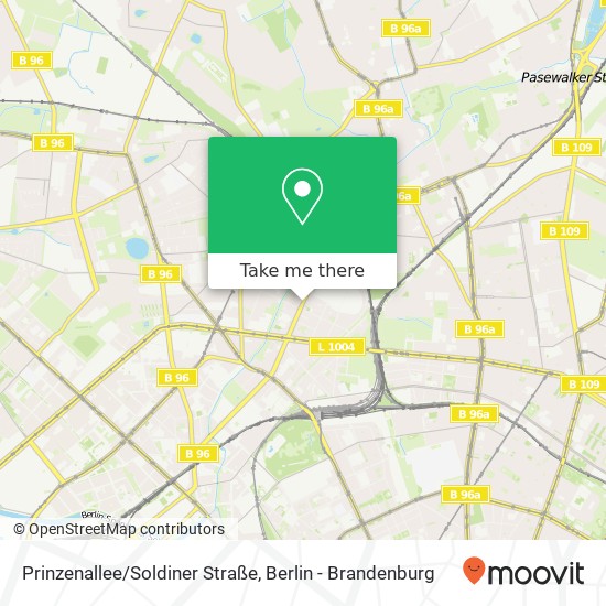 Prinzenallee/Soldiner Straße map