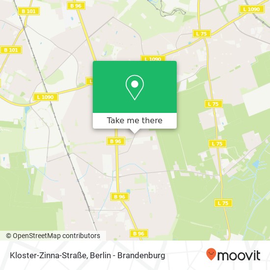 Карта Kloster-Zinna-Straße
