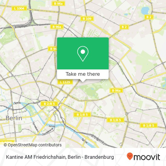 Kantine AM Friedrichshain map