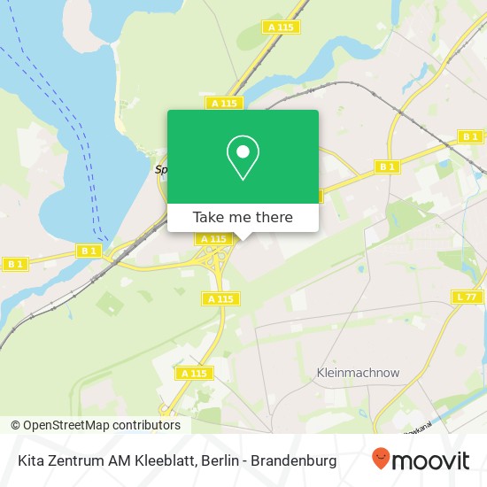 Kita Zentrum AM Kleeblatt map