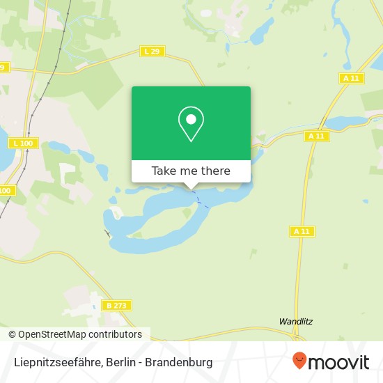 Liepnitzseefähre map