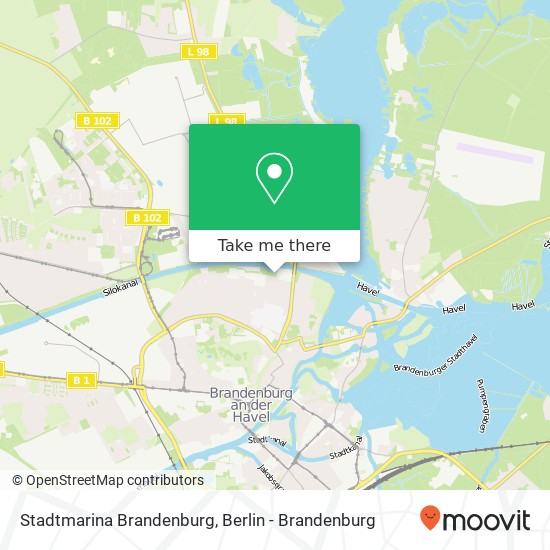 Stadtmarina Brandenburg map