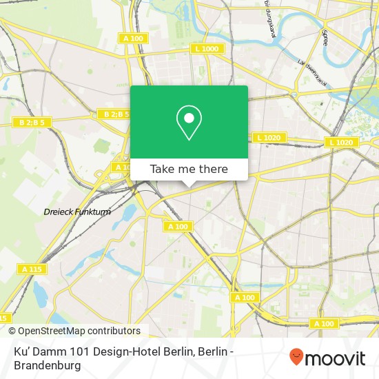 Карта Ku’ Damm 101 Design-Hotel Berlin
