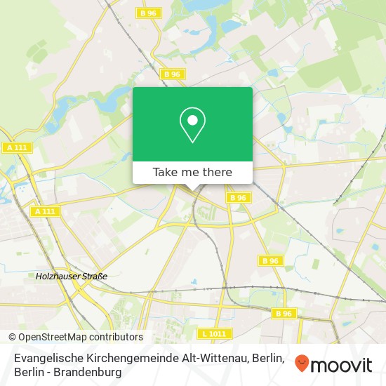 Evangelische Kirchengemeinde Alt-Wittenau, Berlin map