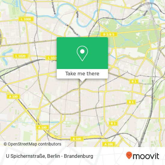 Карта U Spichernstraße