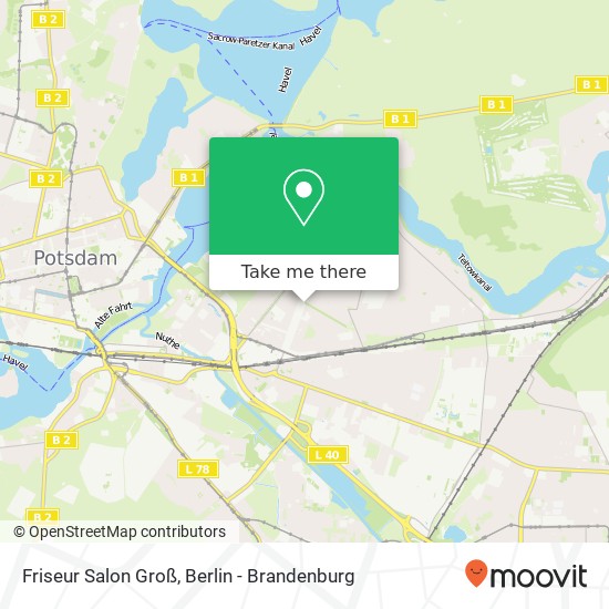 Friseur Salon Groß map