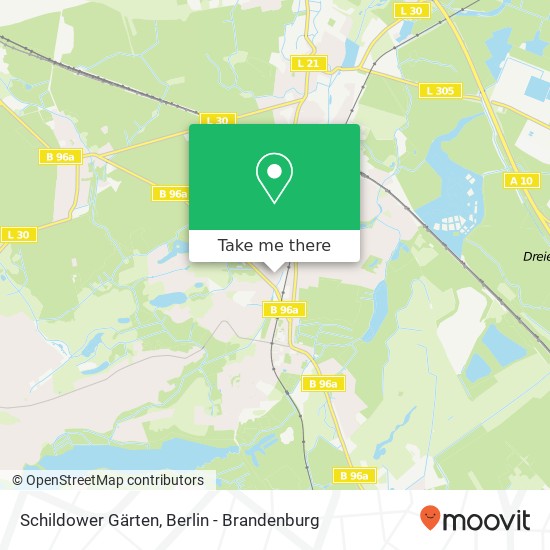 Карта Schildower Gärten