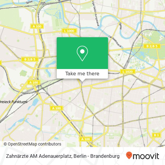 Карта Zahnärzte AM Adenauerplatz