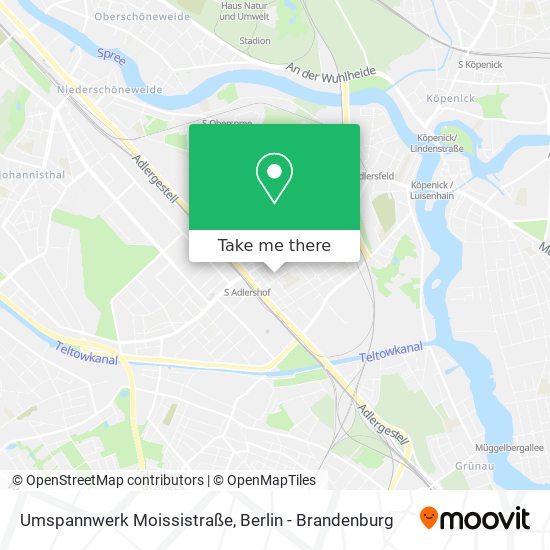 Umspannwerk Moissistraße map