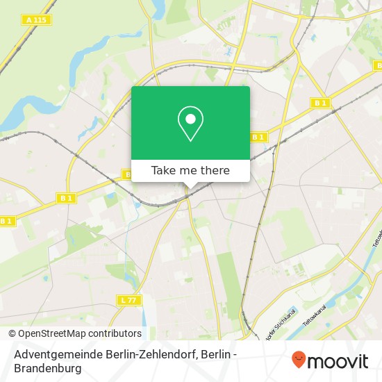 Adventgemeinde Berlin-Zehlendorf map