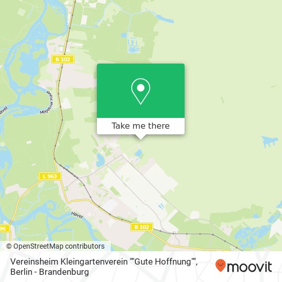 Vereinsheim Kleingartenverein ""Gute Hoffnung"" map