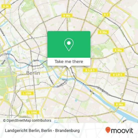 Landgericht Berlin map