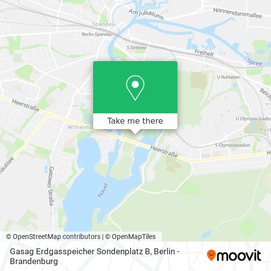 Карта Gasag Erdgasspeicher Sondenplatz B