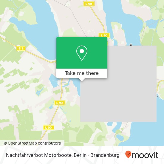 Карта Nachtfahrverbot Motorboote