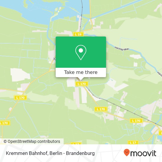 Kremmen Bahnhof map