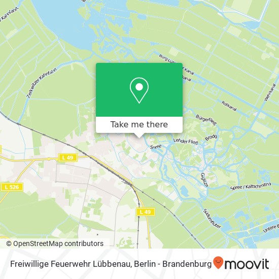 Freiwillige Feuerwehr Lübbenau map