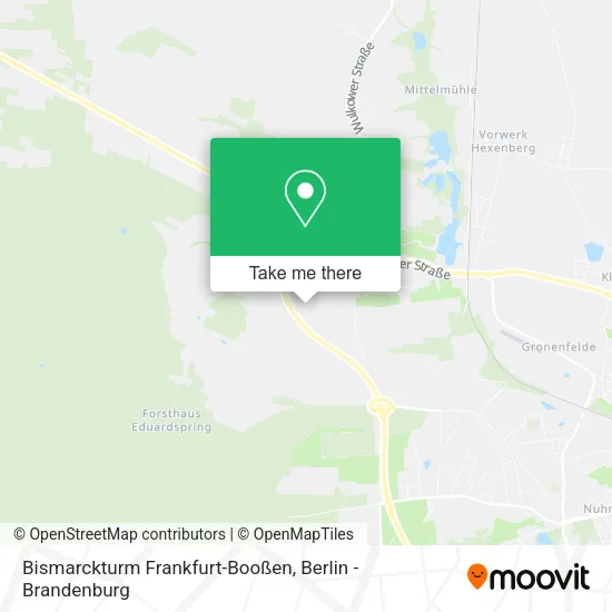 Карта Bismarckturm Frankfurt-Booßen