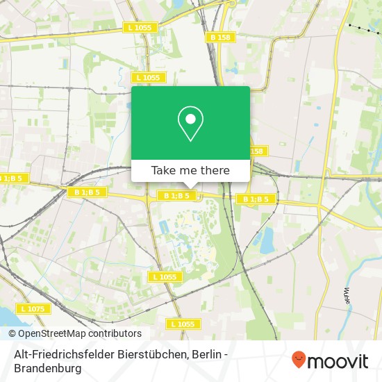Карта Alt-Friedrichsfelder Bierstübchen