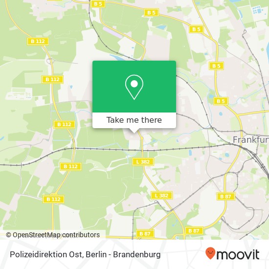 Polizeidirektion Ost map