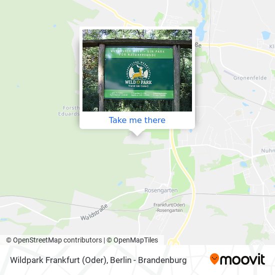 Wildpark Frankfurt (Oder) map