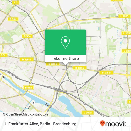 U Frankfurter Allee map