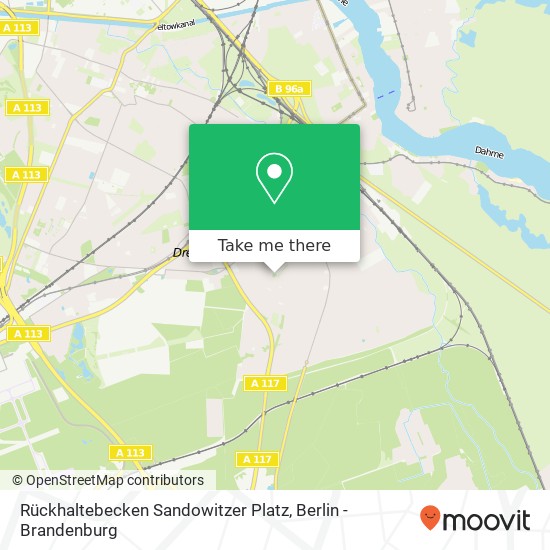 Rückhaltebecken Sandowitzer Platz map