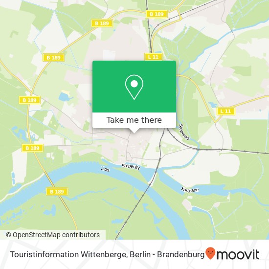 Touristinformation Wittenberge map