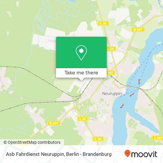 Карта Asb Fahrdienst Neuruppin