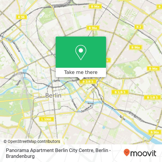 Panorama Apartment Berlin City Centre map
