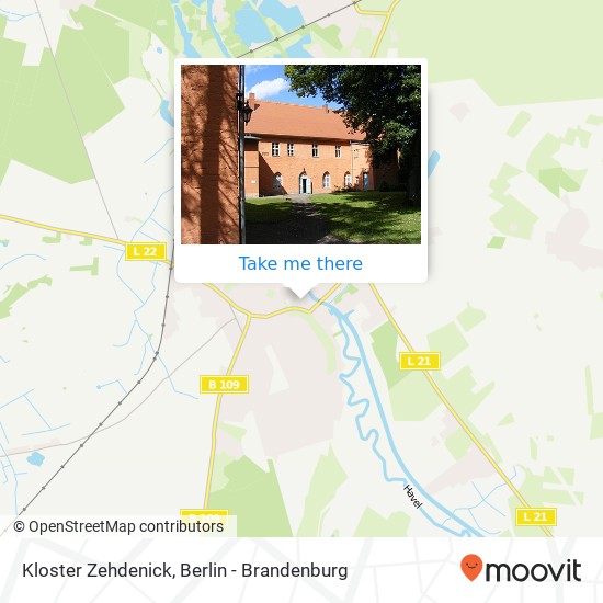 Kloster Zehdenick map