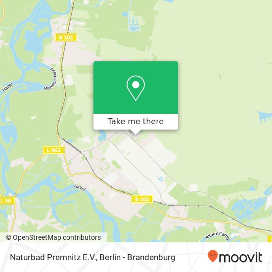 Naturbad Premnitz E.V. map
