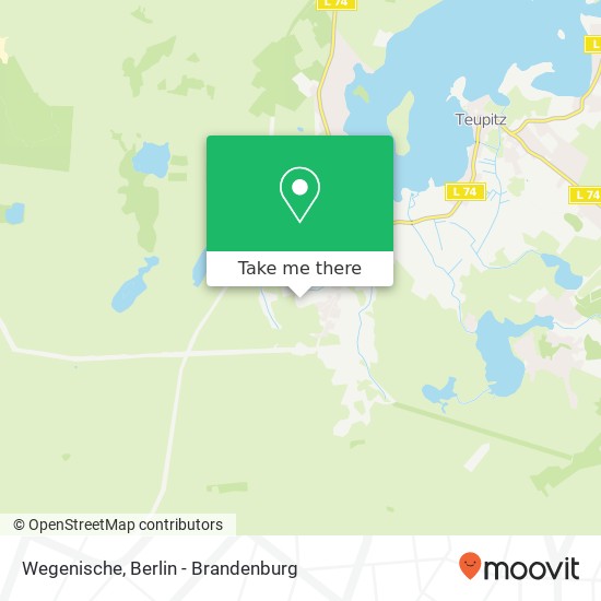 Wegenische map