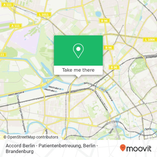 Карта Accord Berlin - Patientenbetreuung