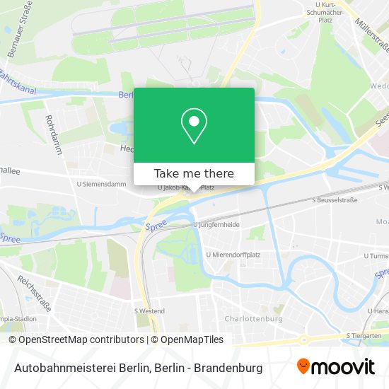 Карта Autobahnmeisterei Berlin