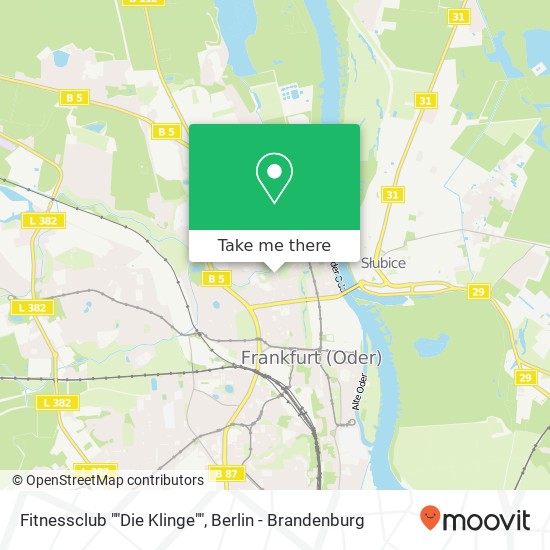 Fitnessclub ""Die Klinge"" map