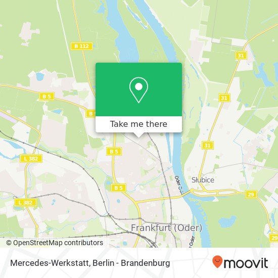 Mercedes-Werkstatt map