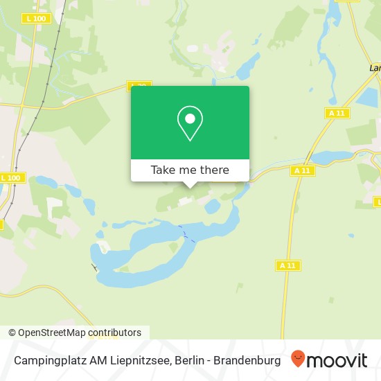 Campingplatz AM Liepnitzsee map