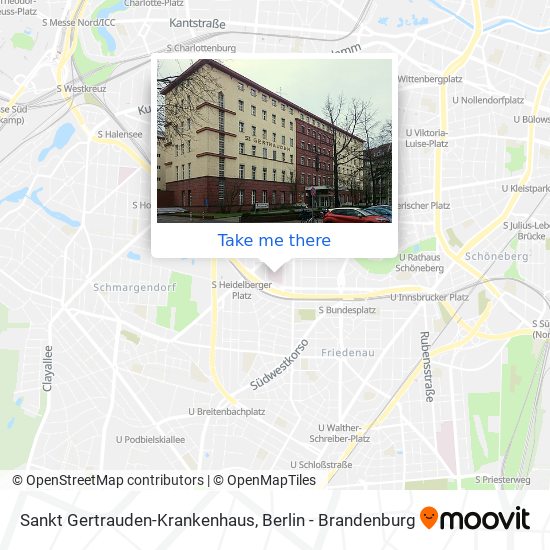 Карта Sankt Gertrauden-Krankenhaus