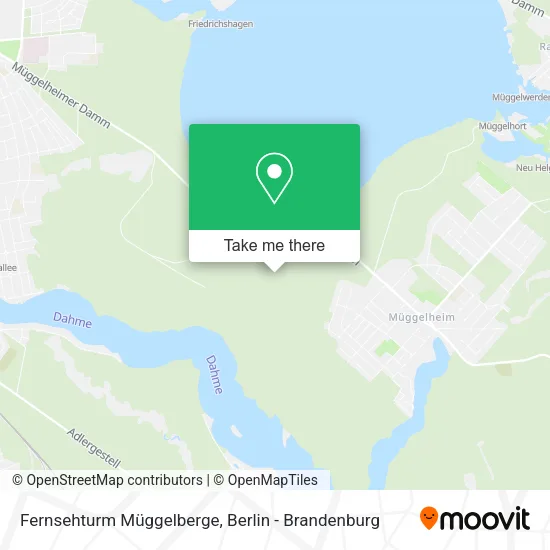 Карта Fernsehturm Müggelberge