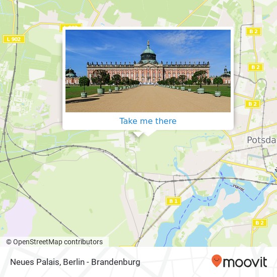 Neues Palais map