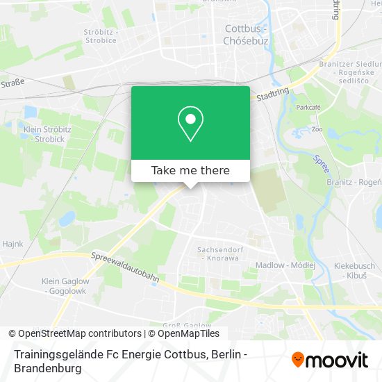 Карта Trainingsgelände Fc Energie Cottbus