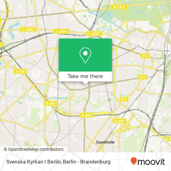 Svenska Kyrkan I Berlin map