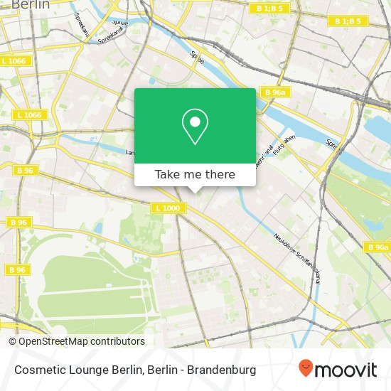 Cosmetic Lounge Berlin map