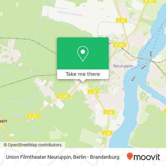 Union Filmtheater Neuruppin map