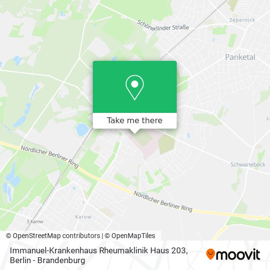 Immanuel-Krankenhaus Rheumaklinik Haus 203 map