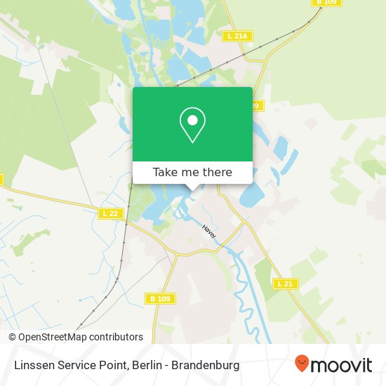 Linssen Service Point map