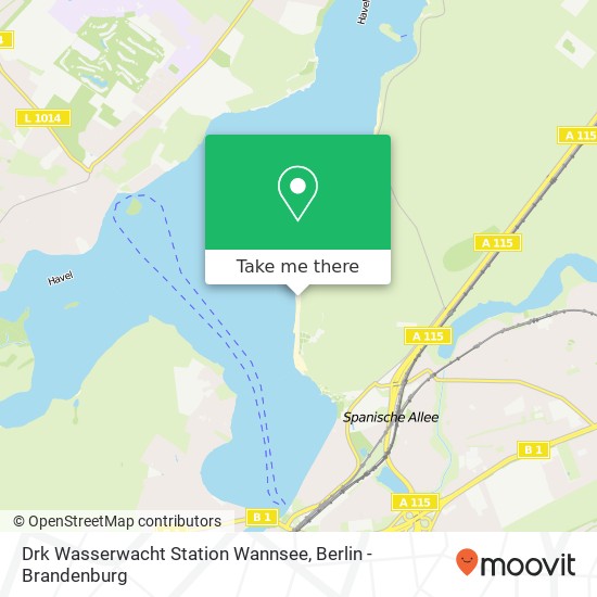 Drk Wasserwacht Station Wannsee map